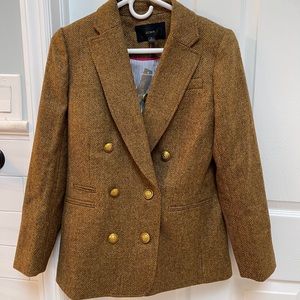 J. Crew Tweed Blazer in Brown